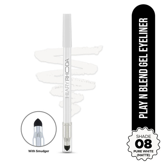 Hilary Rhoda Play n Blend Gel Eyeliner 08 Pure White Matte