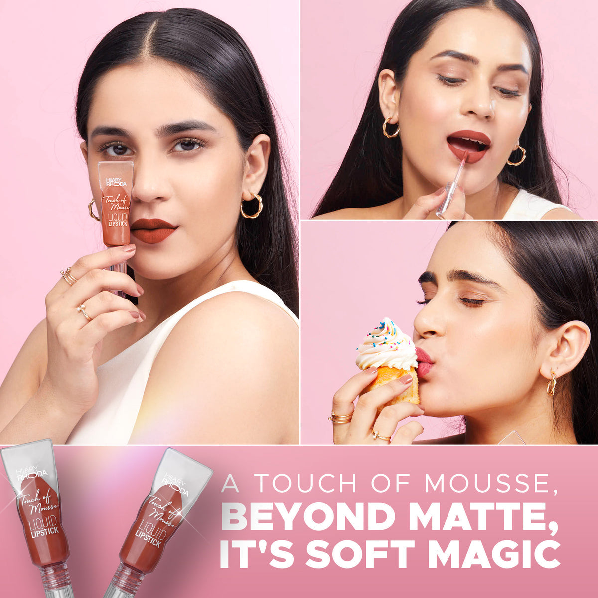 Hilary Rhoda Touch Of Mousse Lipstick (Warm Mauve 04)