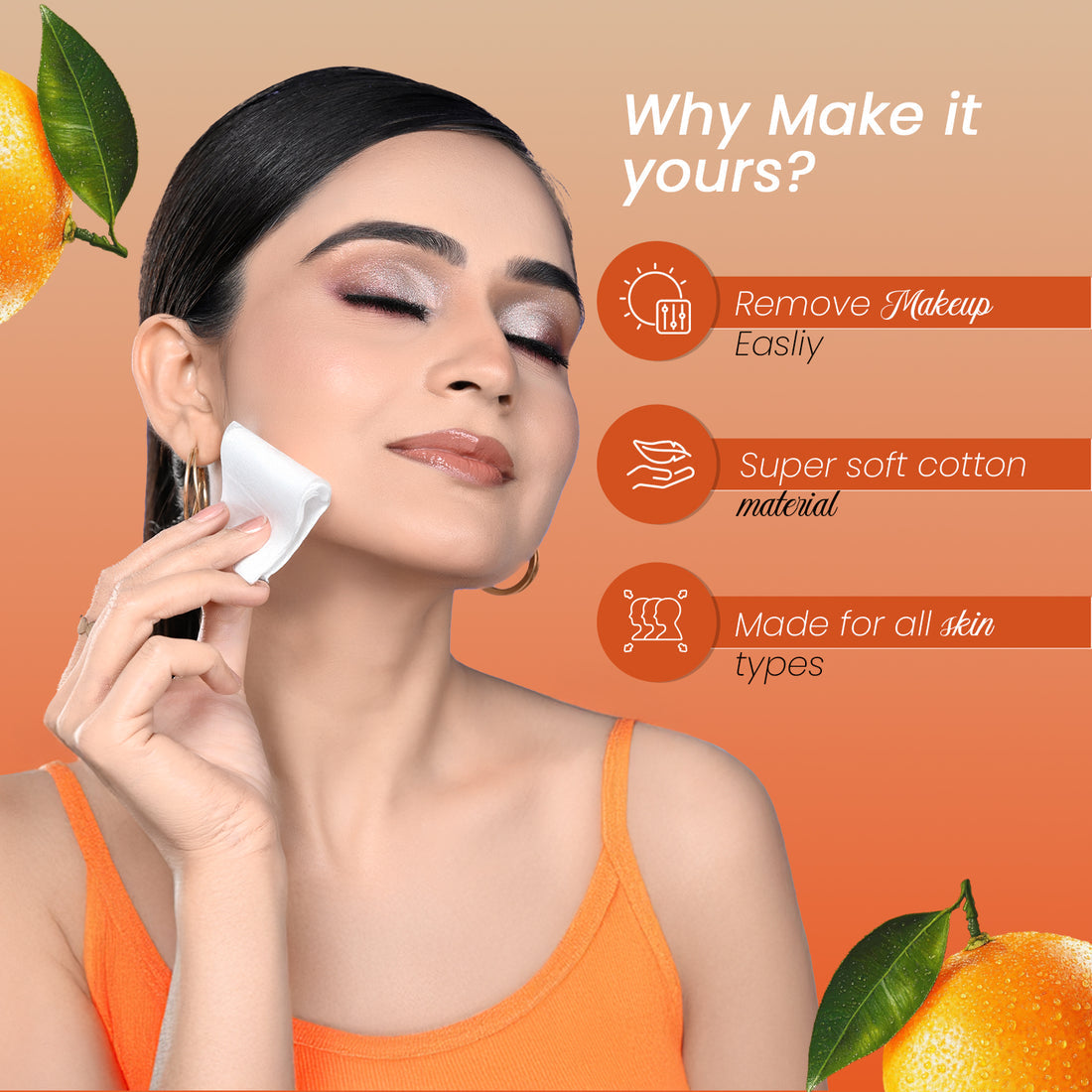 Glam21 Make-up Remover Wipes With Vitamin C & Hyaluronic Acid