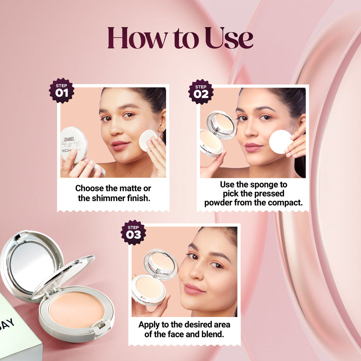 Hilary Rhoda Slay All Day Compact (Beige 03)