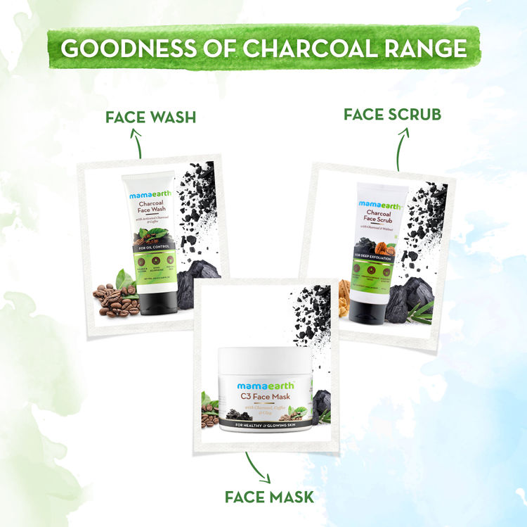 Mamaearth Charcoal Face Wash With Activated Charcoal And Coffee For Oil Control (100ml)