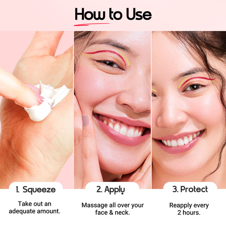 Aqualogica Detan+ Dewy Sunscreen In-Vivo Tested SPF 50+ PA++++ with Cherry Tomato & HA - 50 g
