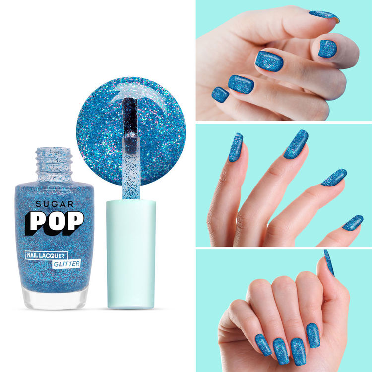 SUGAR POP Glitter Nail Lacquer (07 Ocean Sparkle)