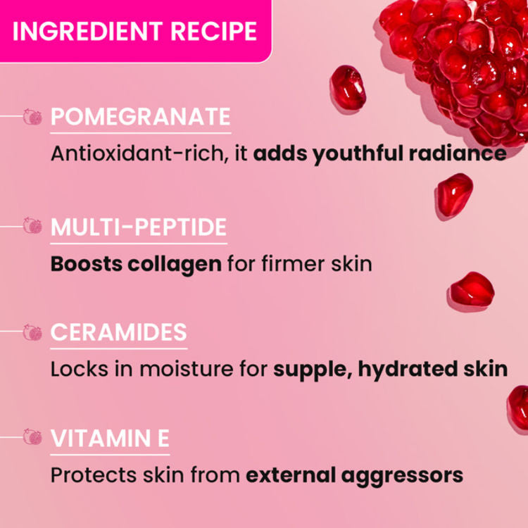 Dot & Key Pomegranate + Peptide Youth Restore Moisturizer SPF 30, With Ceramide (60ml)