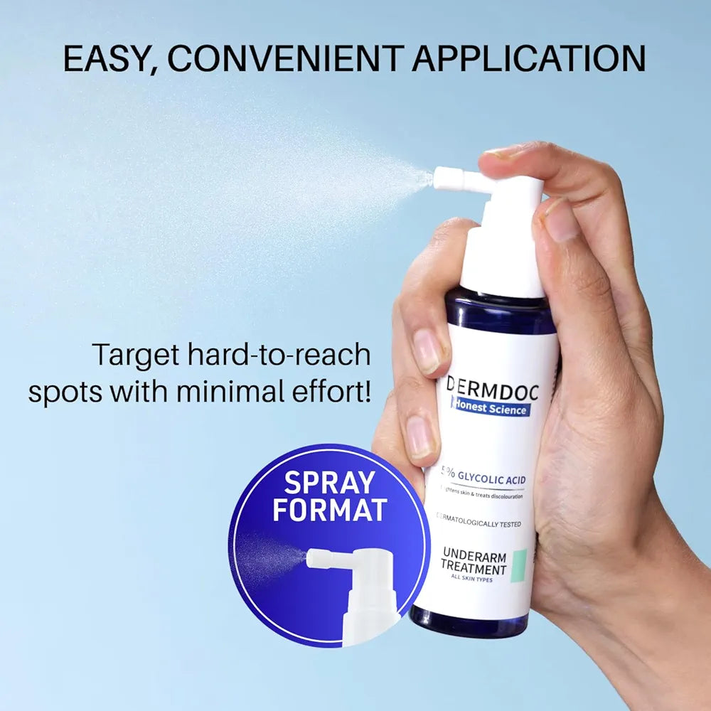 DERMDOC 5% Glycolic Acid Under Arm Treatment (100ml)