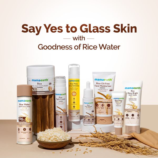 Mamaearth Rice Dewy Bright Face Wash With Rice Water & Niacinamide for Glass Skin - 200 ml