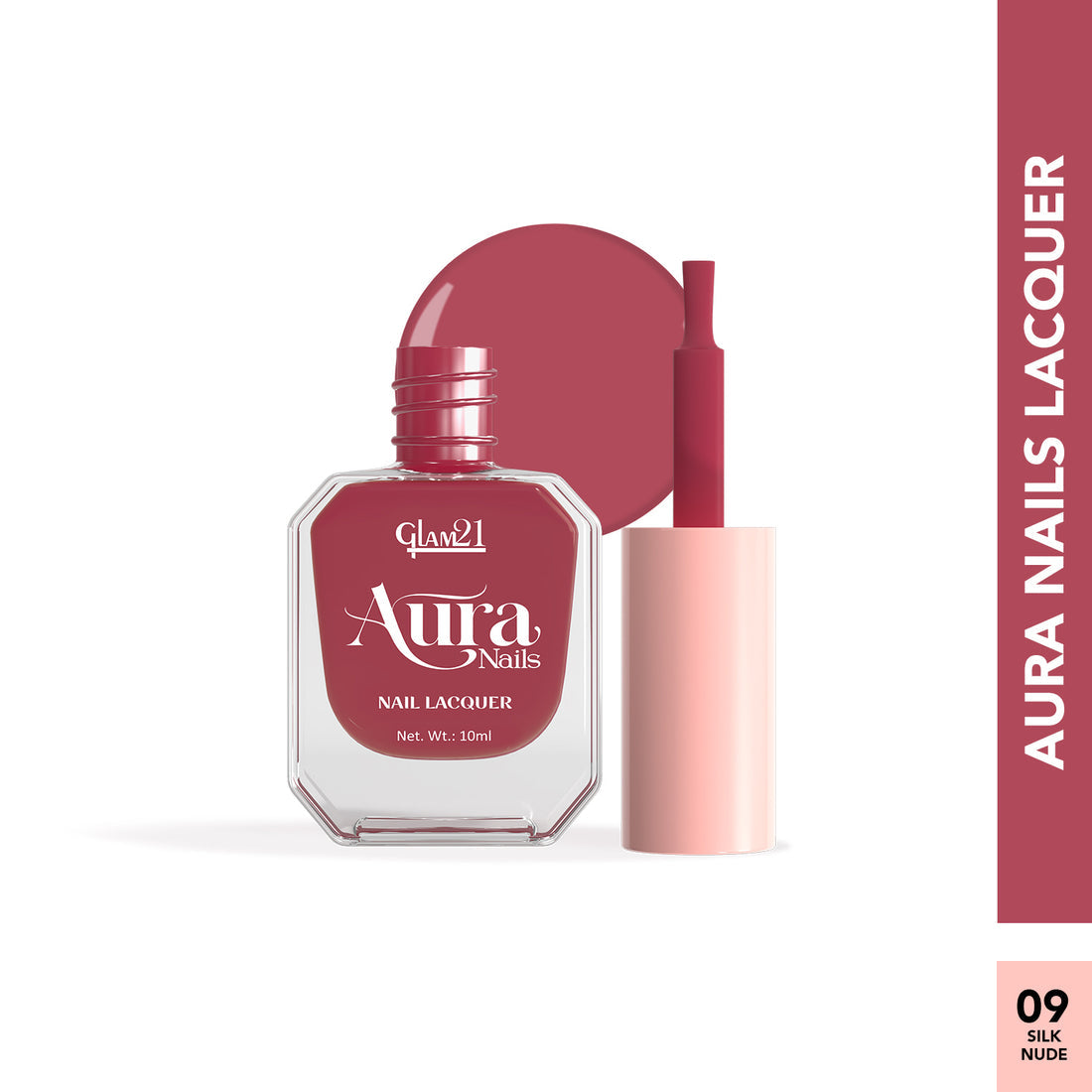 Glam21 Aura - Nail Lacquer (09Silk Nude)