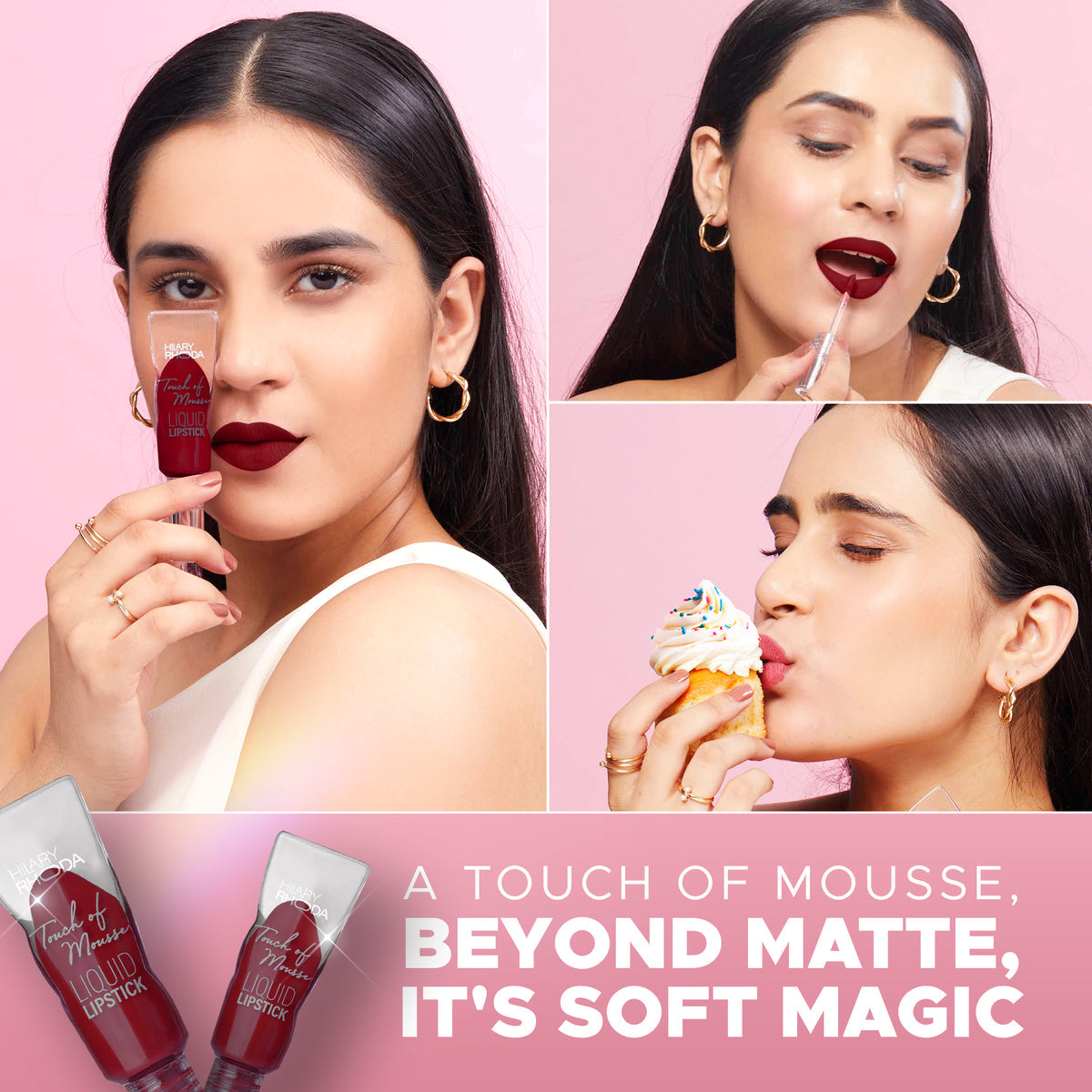 Hilary Rhoda Touch Of Mousse Lipstick (Extra Maroon 12)