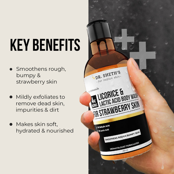 Dr. Sheth's Licorice & Lactic Acid Body Wash - 250ml