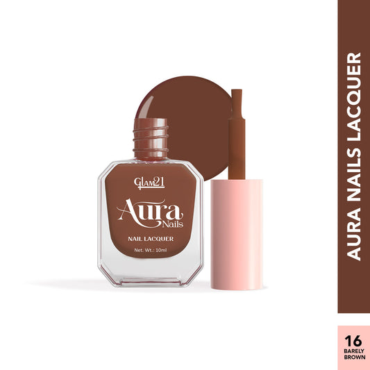 Glam21 Aura - Nail Lacquer (16Barely Brown)
