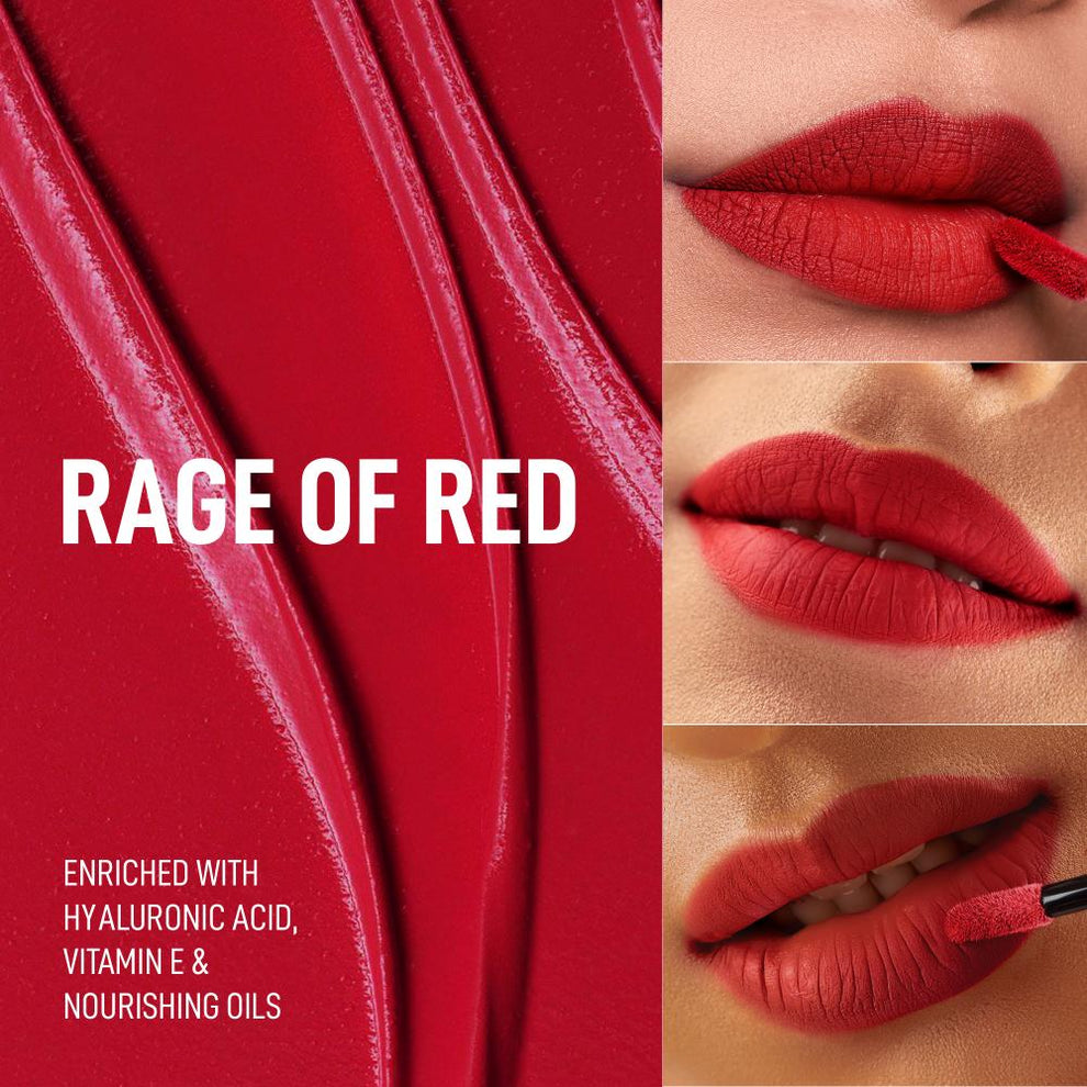 RENEE Stay With Me Matte Liquid Lipstick (03 Rage of Red)