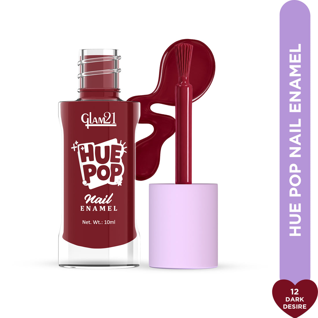 Glam21 Hue Pop Nail Paint / 12 Dark Desire