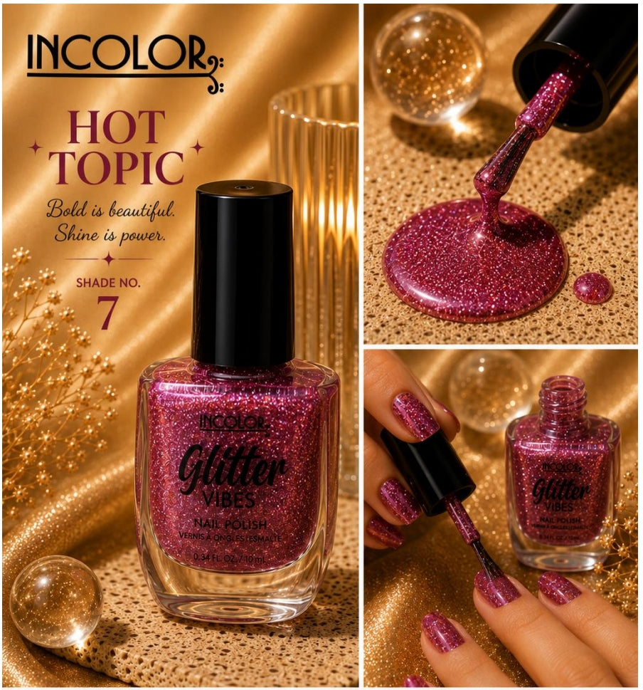 Incolor Glitter Vibes Nail Paints/ 07