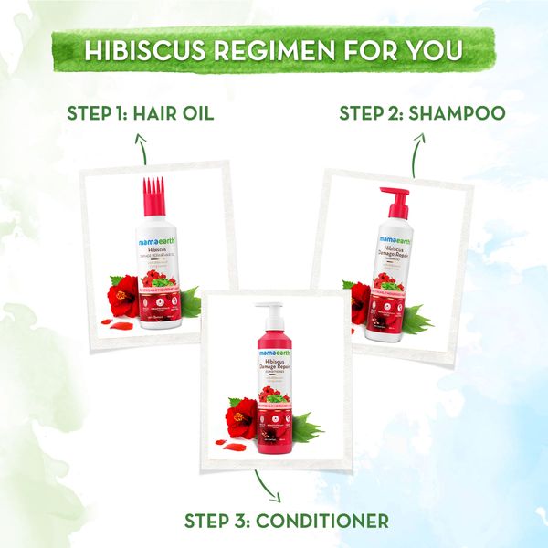 Mamaearth Hibiscus Damage Repair Conditioner With Hibiscus & Curry Leaves - 250ml