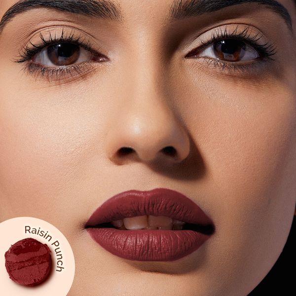 Mamaearth Moisture Matte Longstay Lipstick with Avocado Oil & Vitamin E (raisin punch)