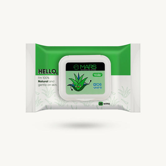 Mars Natural Wet Wipes (Aloe)
