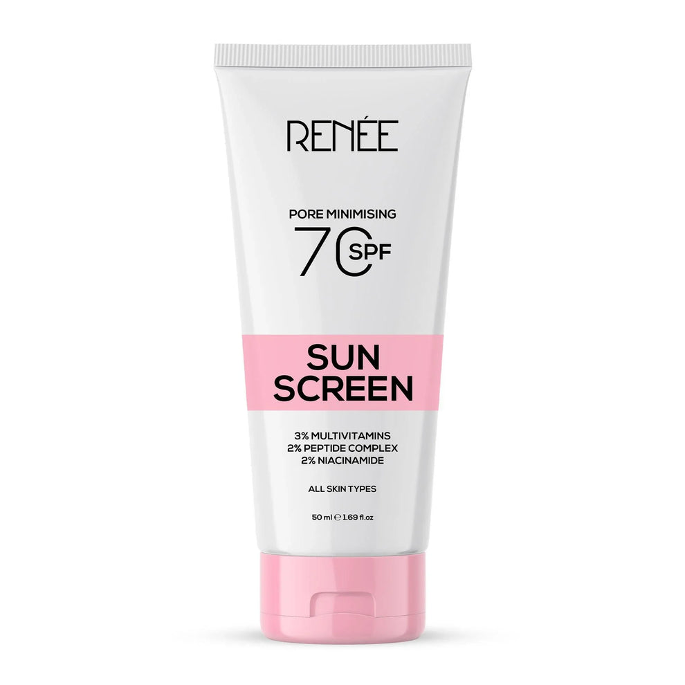 RENEE Pore Minimizing Sunscreen SPF 70 With 2% Niacinamide, 2% Peptide Complex & 3% Multivitamins