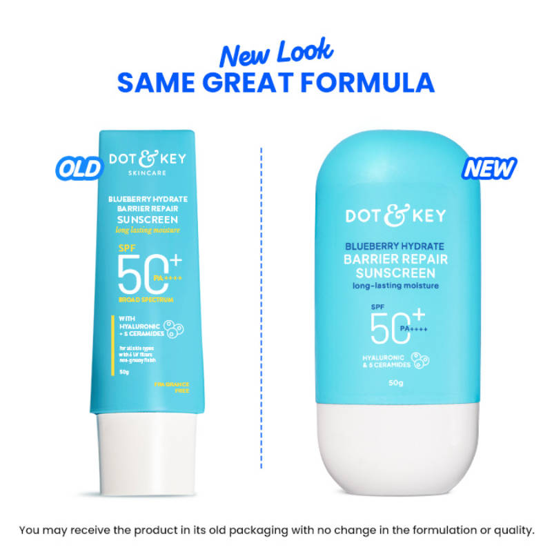 Dot & Key Blueberry Hydrate Barrier Repair Sunscreen SPF 50+ PA++++ In-Vivo Tested (50 g)