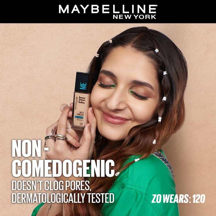 Maybelline Fit Me Matte + Poreless 16H Oil Control Foundation With SPF 22 PA ++ (128 Warm Nude)