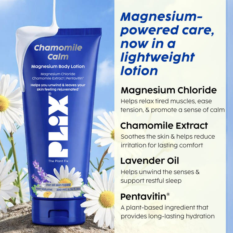 Plix The Plant Fix Chamomile Calm Magnesium Body Lotion (200ml)