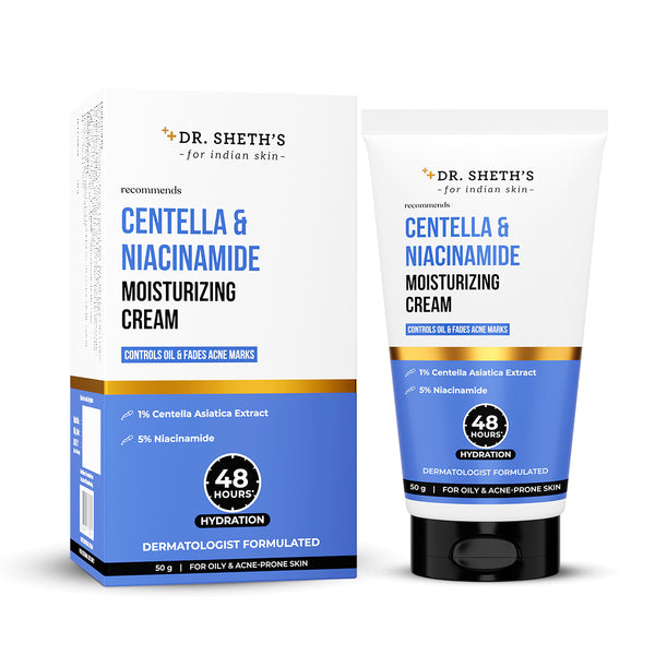 Dr. Sheth's Centella & Niacinamide Moisturizing Cream - 50g