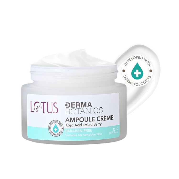 Lotus Herbals Lotus Dermabotanics Kojic Acid + Multi Berry Ampoule Face Cream pH5.5 Suitable For Sensitive Skin (50g)