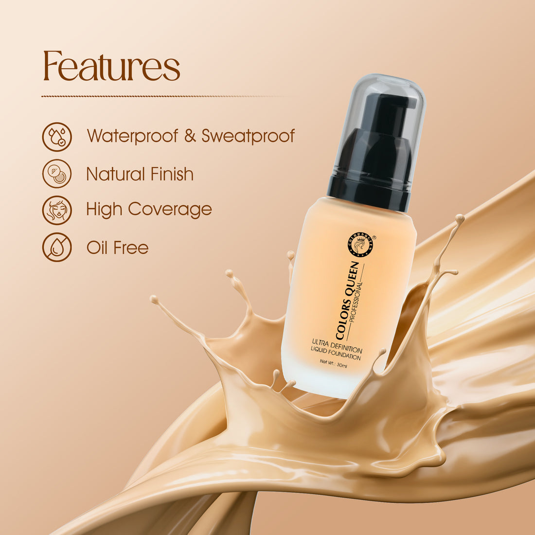 Ultra Definition Liquid Foundation (01 Natural Ivory)