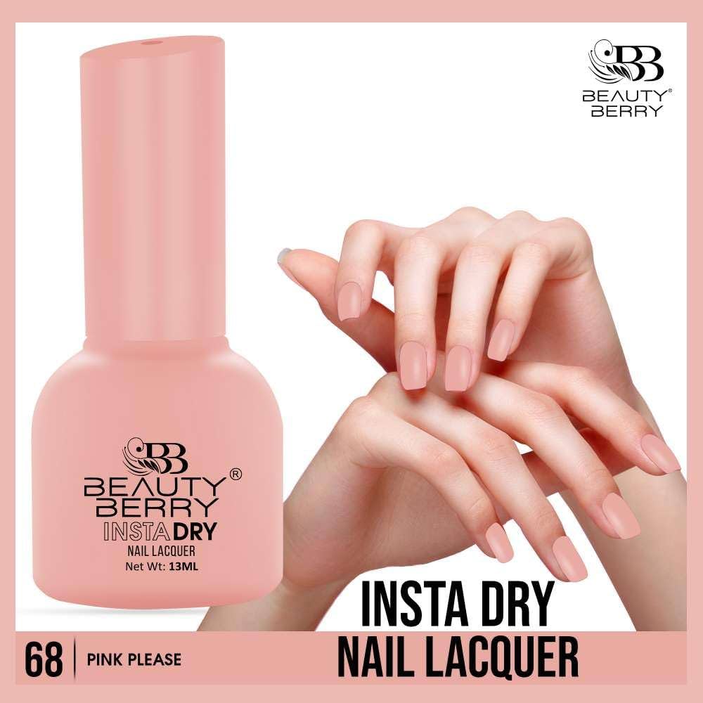 Beauty Berry Insta Dry Nail Lacquer (PINK PLEAS-68)