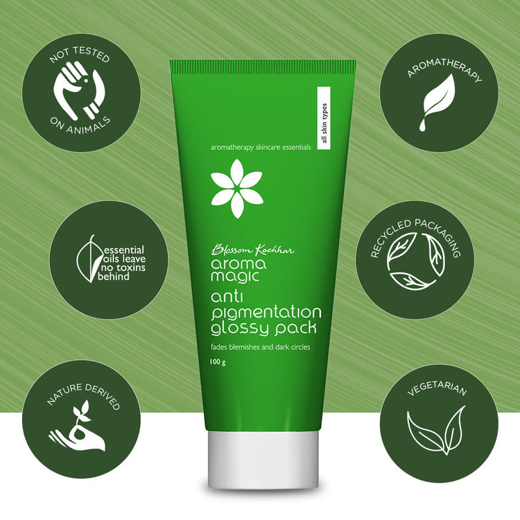 Aroma Magic Anti Pigmentation Glossy Pack Fades Blemishes & Dark Circles (100g)