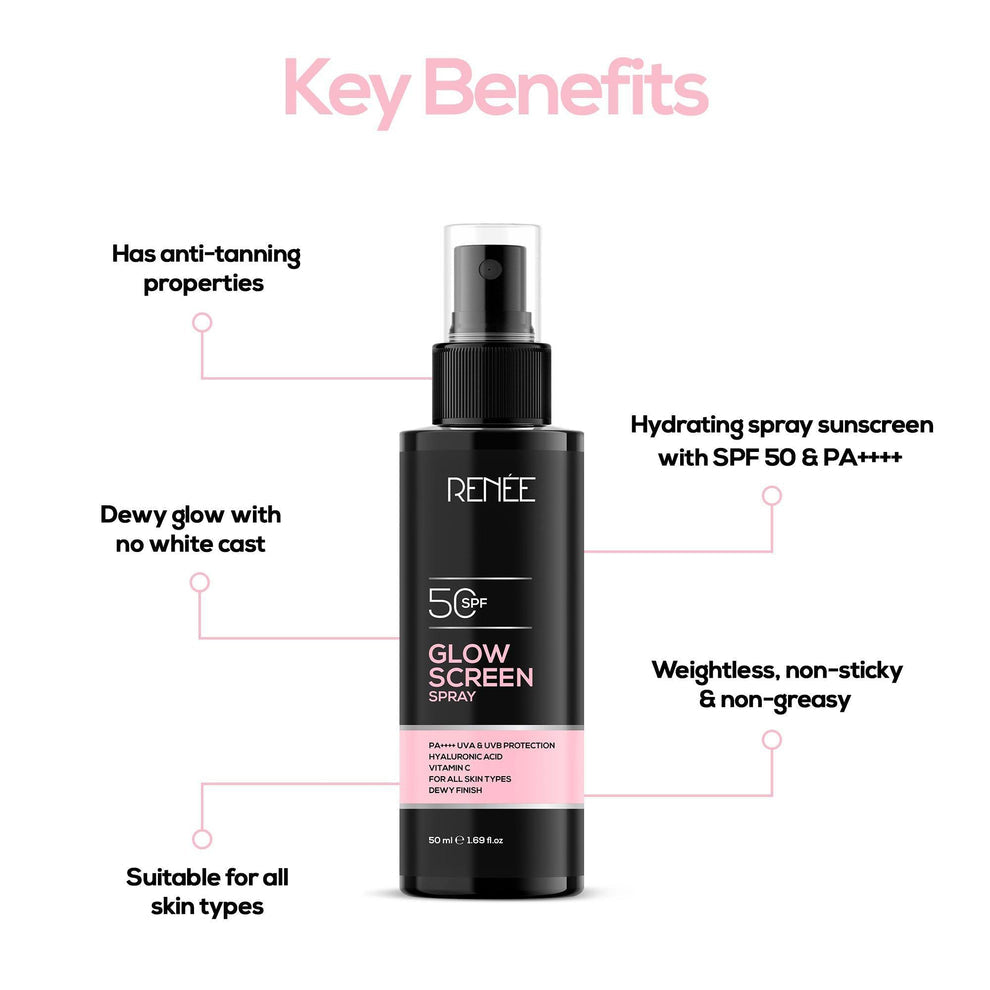 RENEE Glowscreen SPF 50 Sunscreen Spray