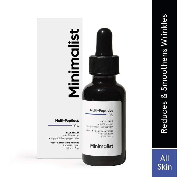 Minimalist 10% Multi Peptide Face Serum For Anti Aging & Collagen Boost With Bio-Placenta
(30ml)