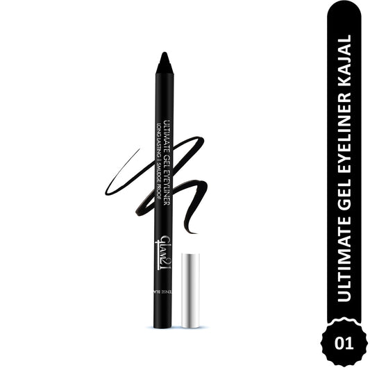 Glam21 Ultimate Gel Eyeliner Kajal  (01Black)