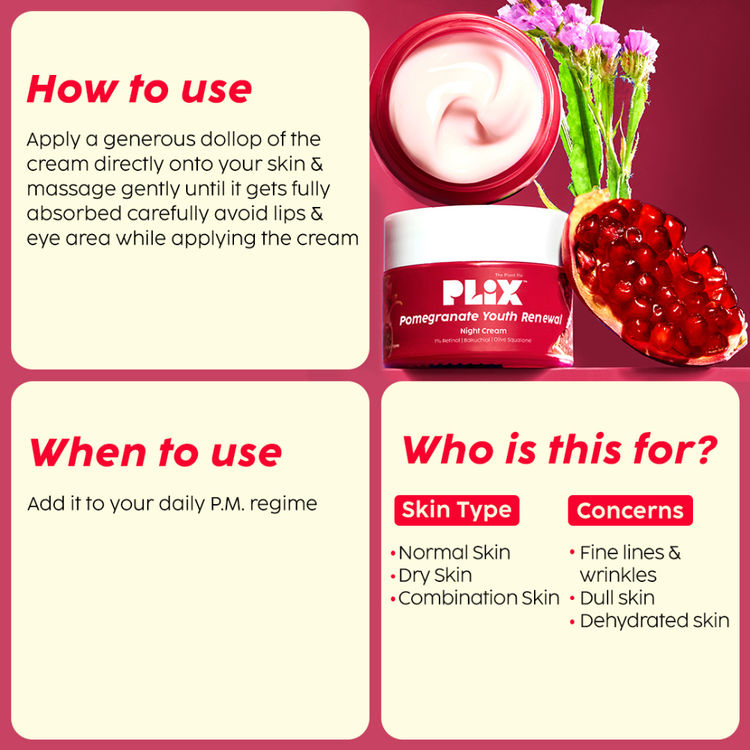 Plix Pomegranate Youth Renewal Cleanser & Retinol