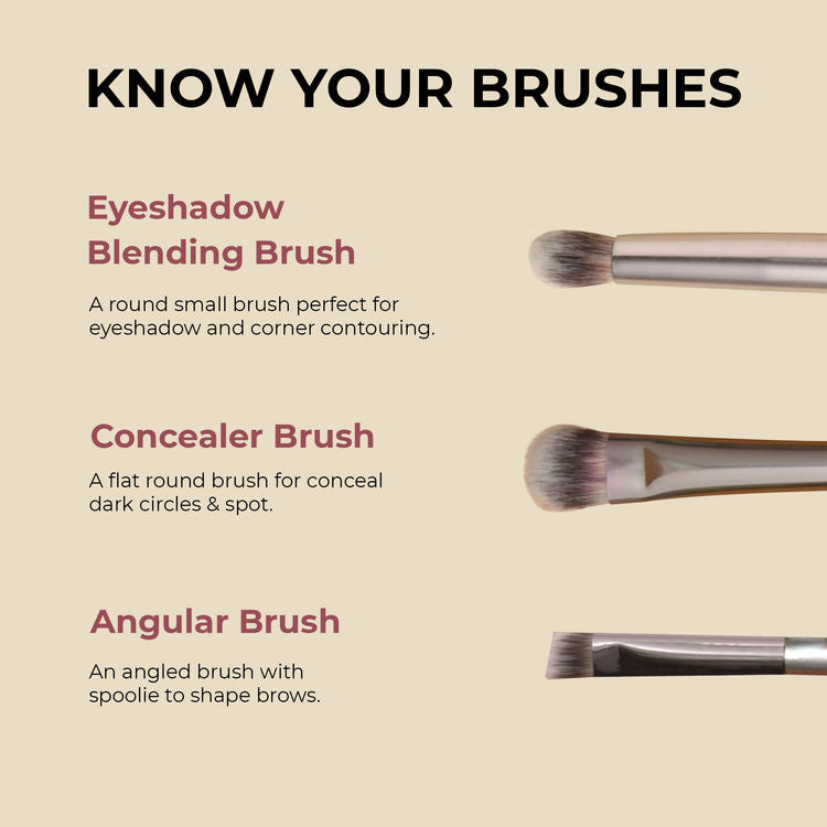 Colors Queen
Professional Face & Eye Brush Set Of 6 Brushes (BR-06)
(30g)