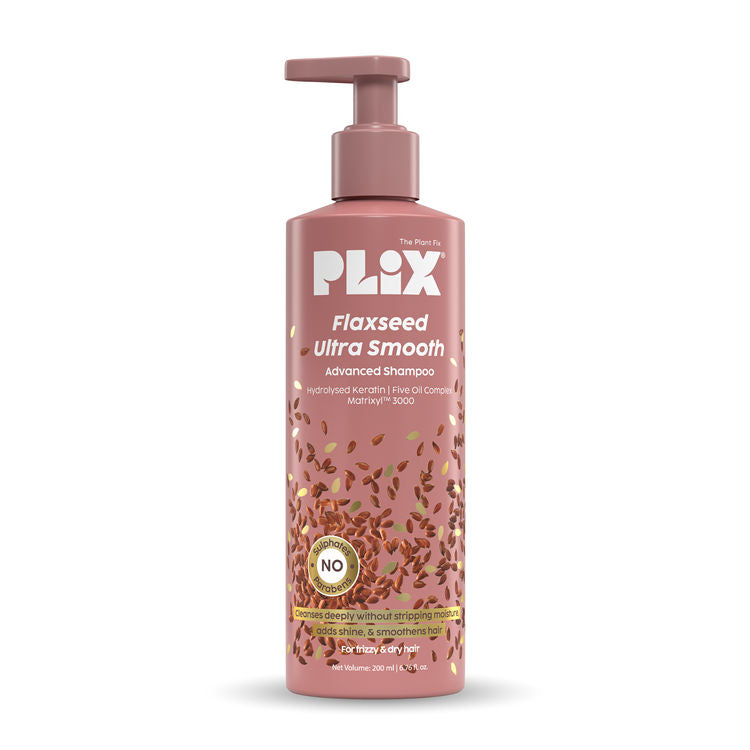 PLIX - THE PLANT FIX Flaxseed Ultrasmooth Advanced Shampoo | 200ml