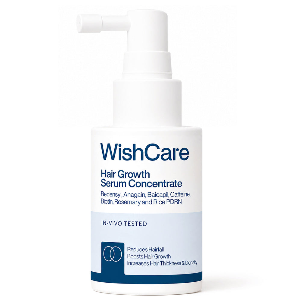 Wishcare Hair Growth Serum Concentrate In-Vivo Tested Redensyl, Anagain, Biotin,Keratin & Rice Water (30ml)
