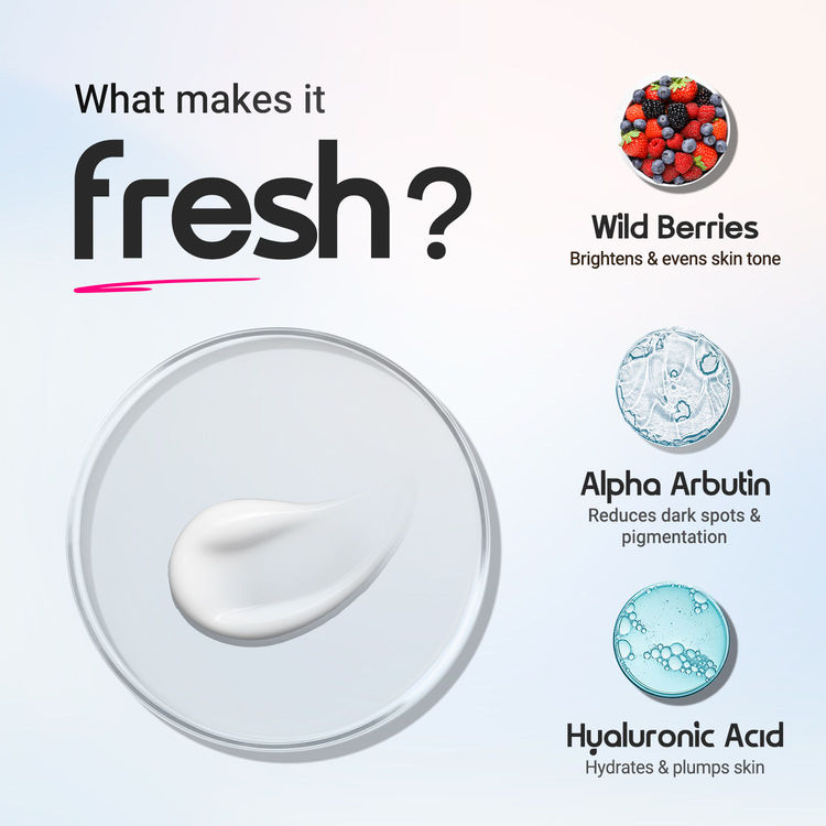 Aqualogica Illuminate+ Dewy Sunscreen In-Vivo Tested SPF 50+ PA++++ with Wild Berries & Alpha Arbutin - 80 g