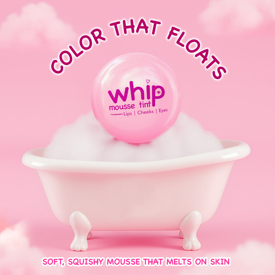 Glam21 Whip Mousse Tint (01 Peachy Coral)