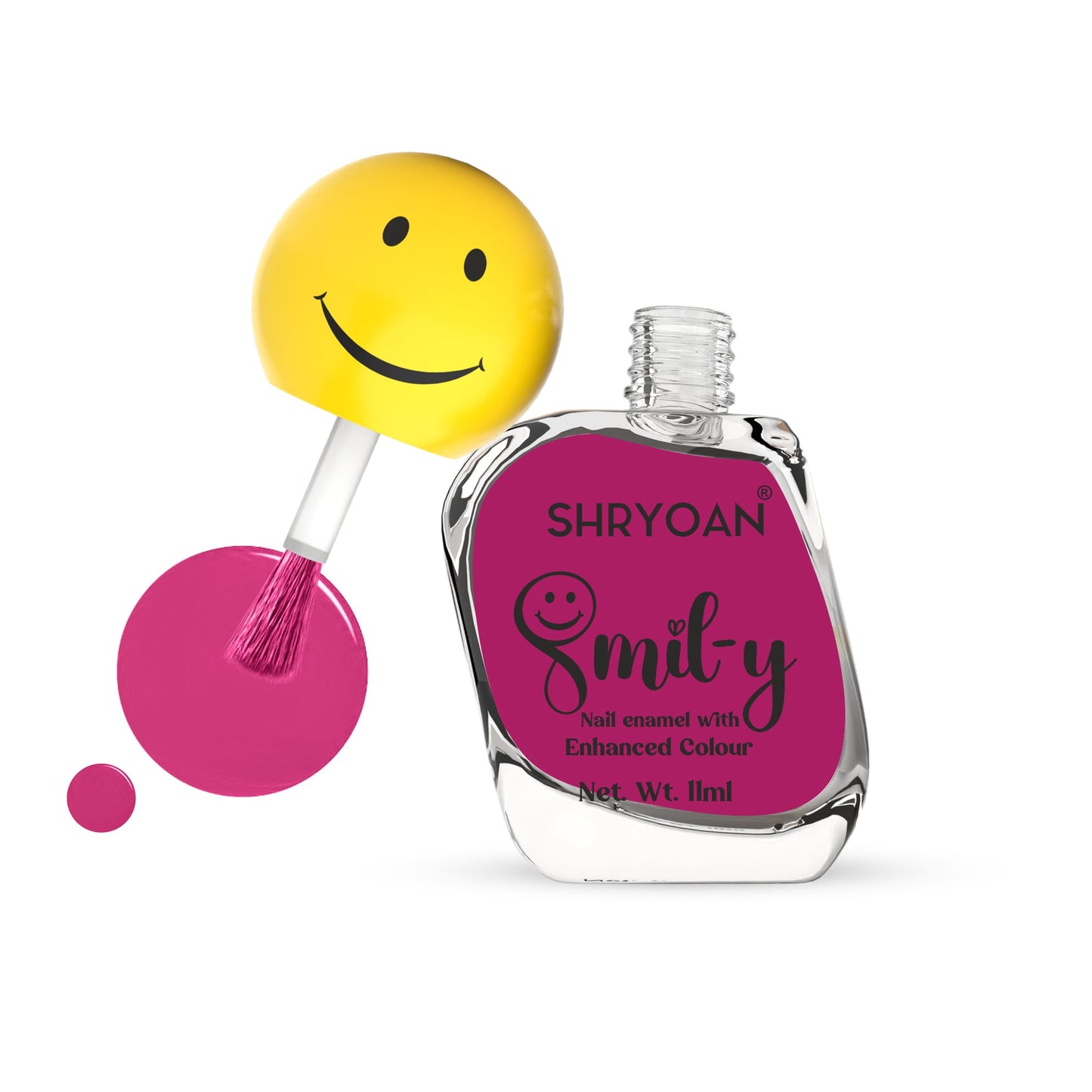 Shryoan Ultra Glossy Nail Paint(Deep Pink)