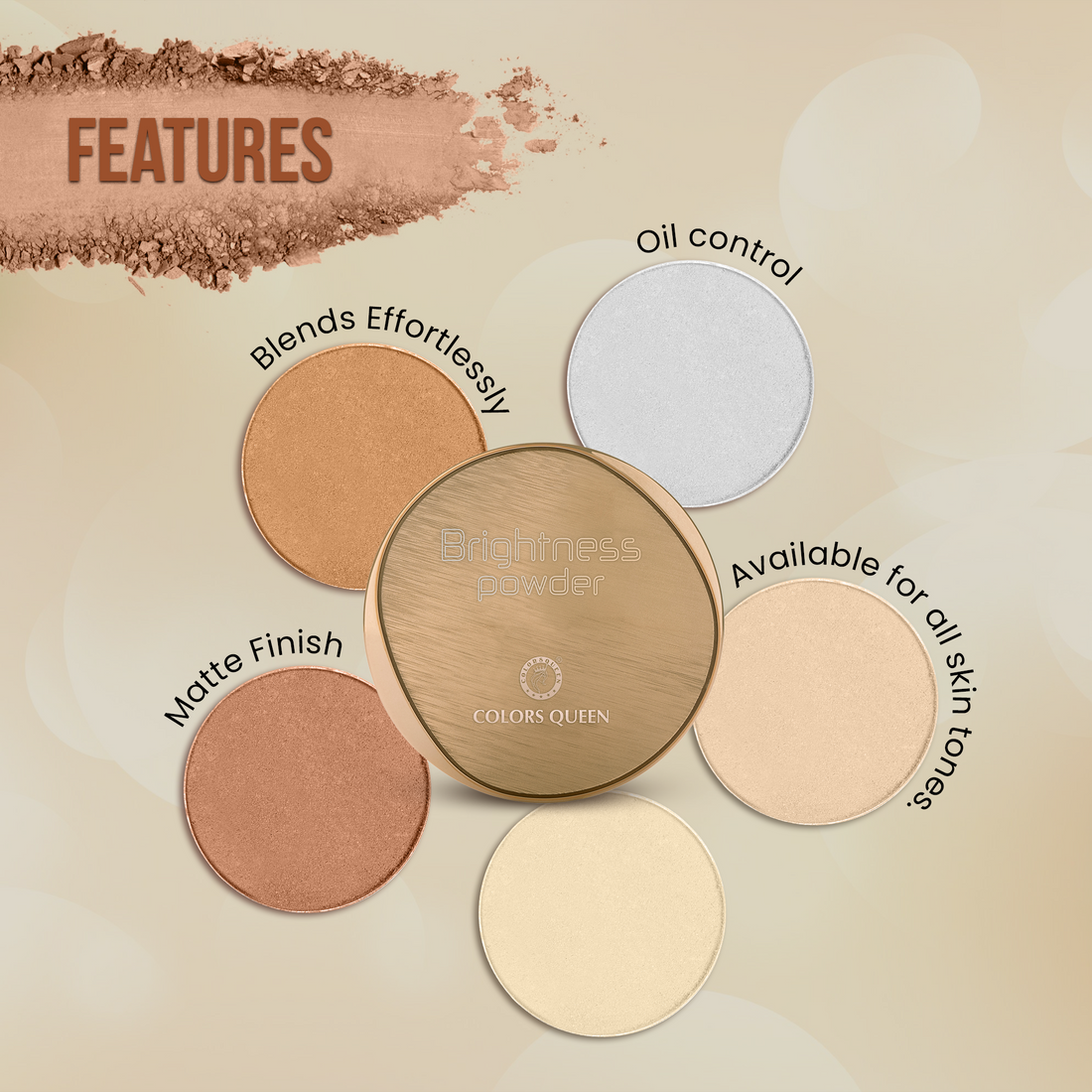 Colors Queen Brightness Powder (01 Ivory)