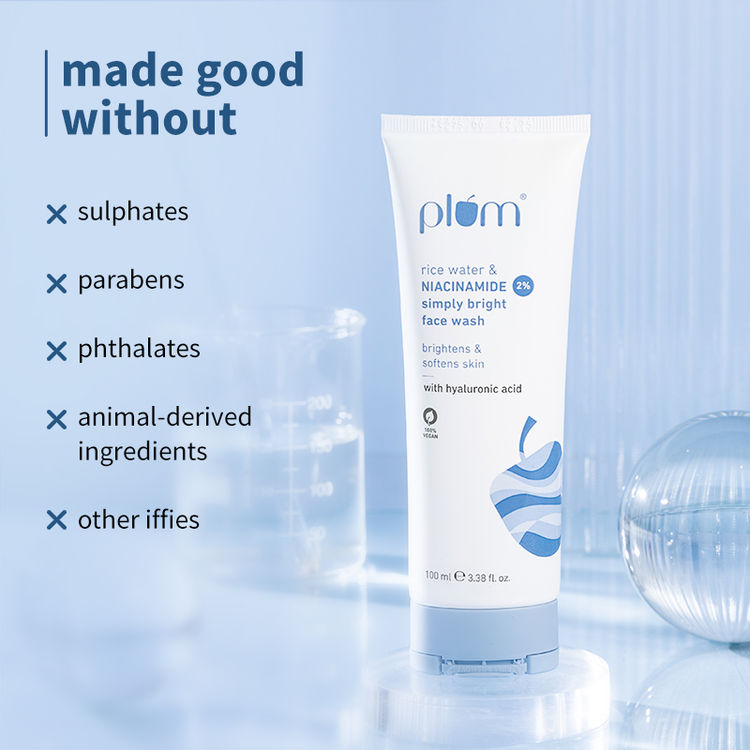 Plum 2% Niacinamide Face Wash With Rice Water (100ml)
