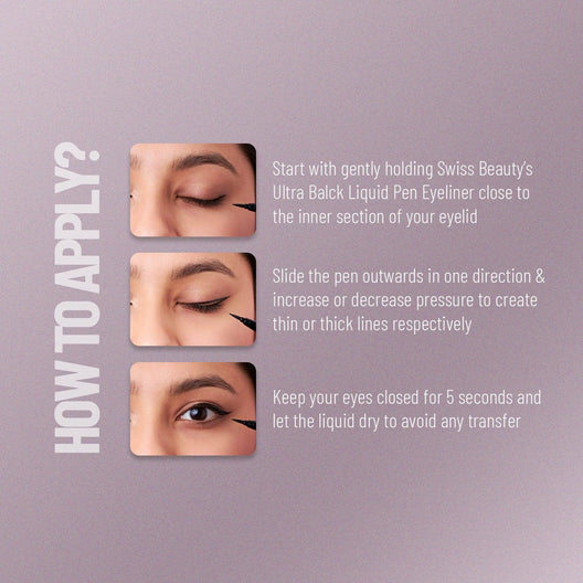 Swiss Beauty Ultra Black Liquid Pen Eyeliner