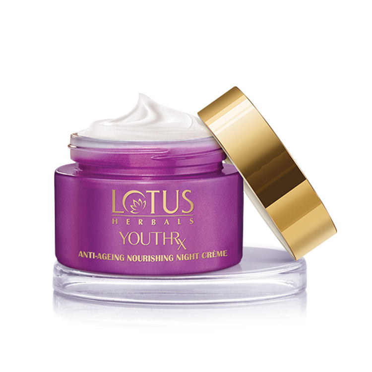 Lotus Herbals YouthRx Anti-Ageing Nourishing Night Face Cream,Reduces Fine Lines For All Skin Types (50gm)