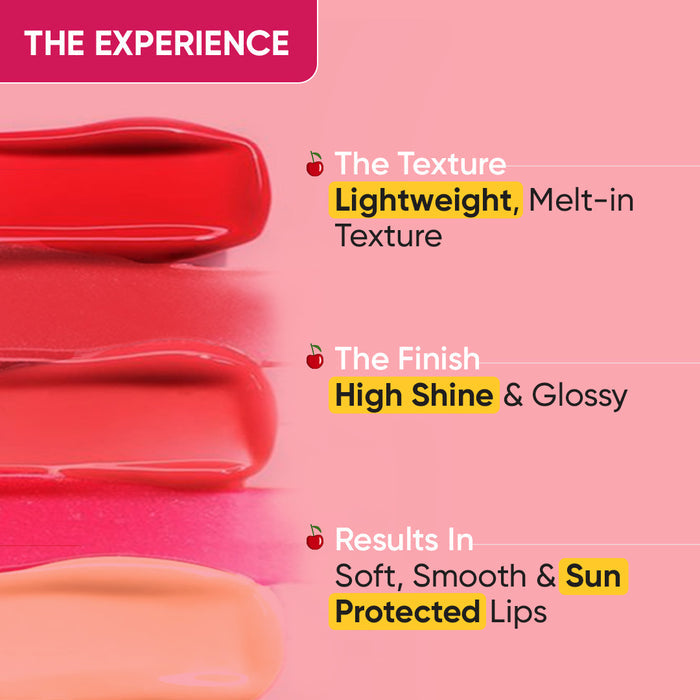 Dot & Key Vitamin C + E Brightening Lip Balm with SPF 50+ (02Cherry Pop Medium Tinted)