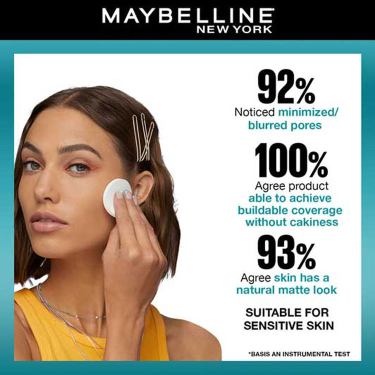 Maybelline Fit Me Matte + Poreless 16H Oil Control Compact Powder(115 Ivory)