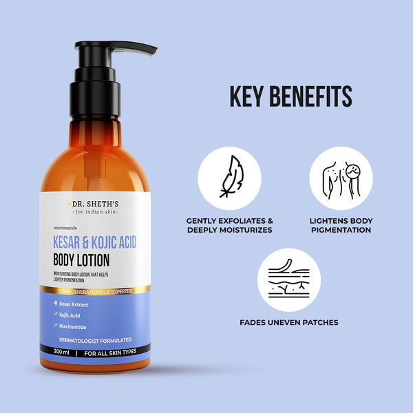 Dr. Sheth's Kesar & Kojic Acid Body Lotion - 200ml