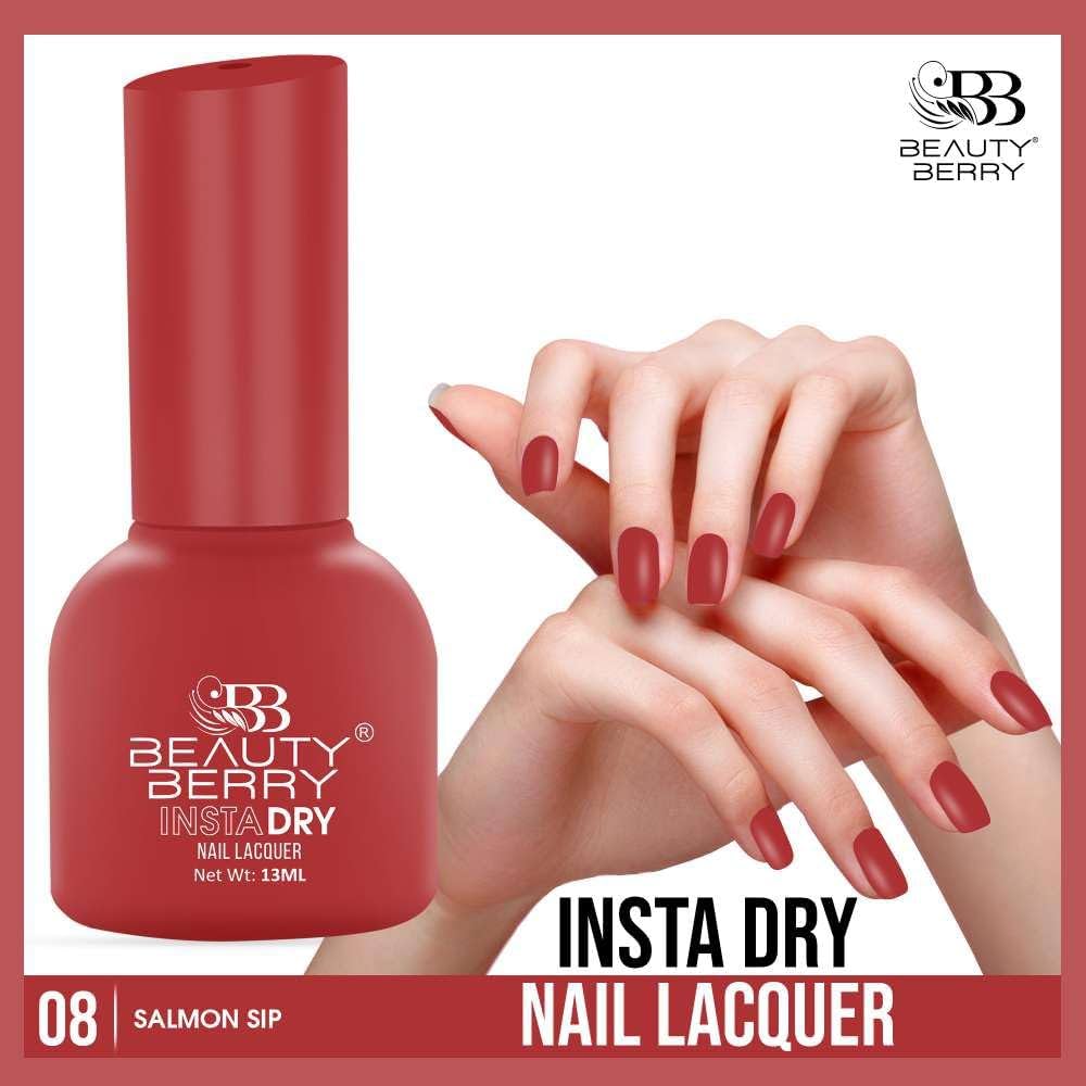 Beauty Berry Insta Dry Nail Lacquer (SALMON SIP-08)