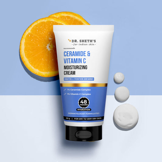 Dr. Sheth's Ceramide & Vitamin C Moisturizing Cream - 50g