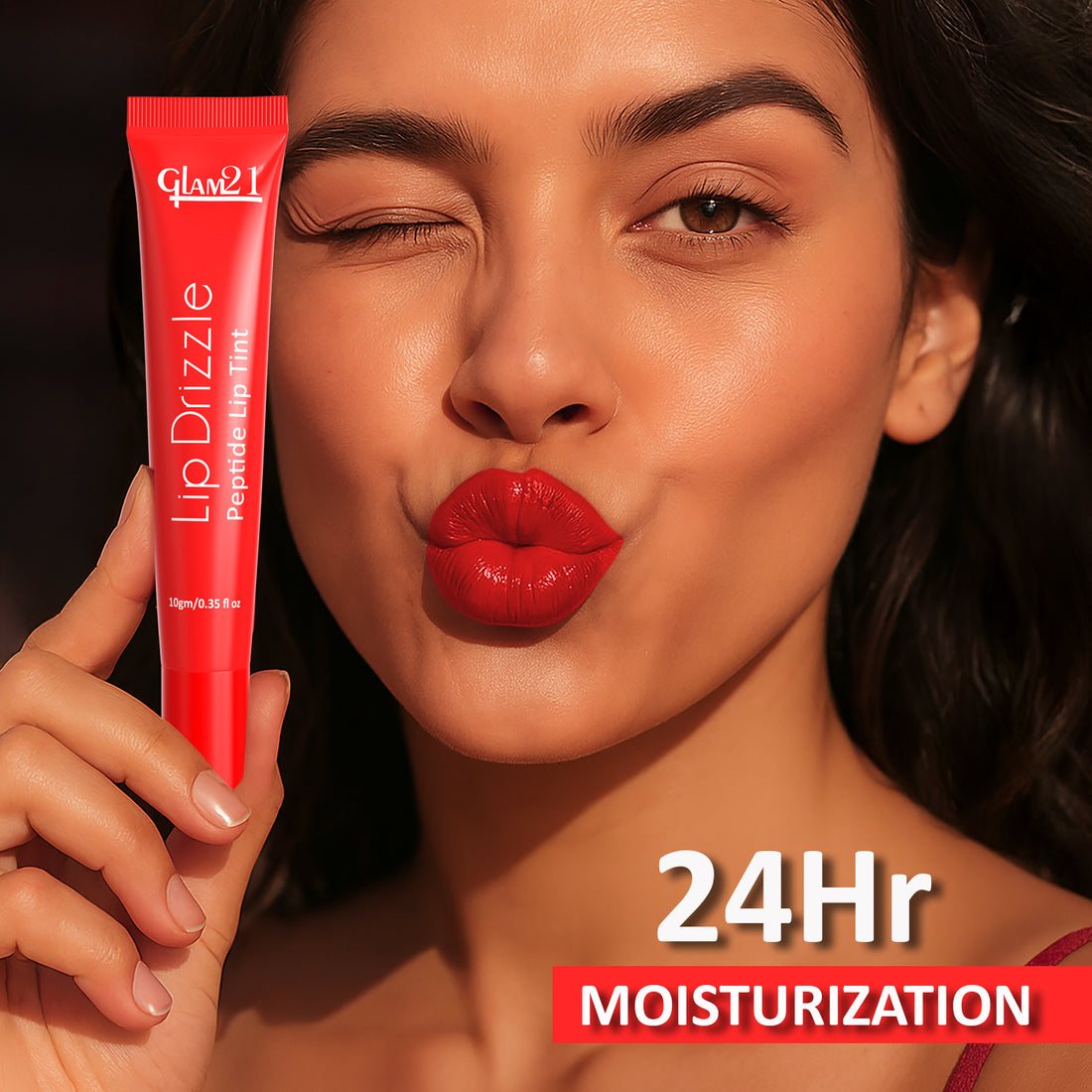 Glam21 Lip Drizzle Peptide Lip Tint (06 Poppy)