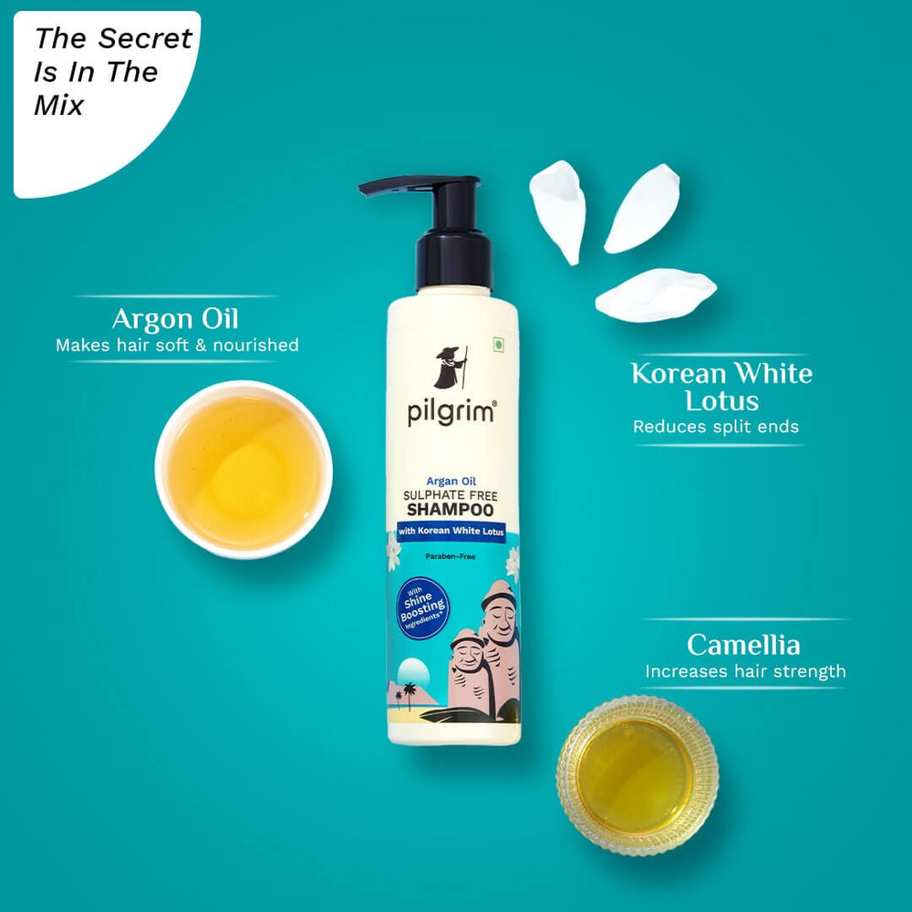 Pilgrim Sulphate Free Shampoo with Argan Oil, Camellia & White Lotus
Discover Healthy Hair